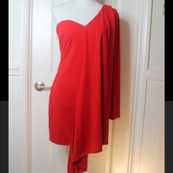 🔥🍎 Bebe Red Dress size small - Picture 3 of 4